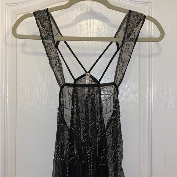 Free People Beaded Maxi Slip Dress - Picture 3 of 6